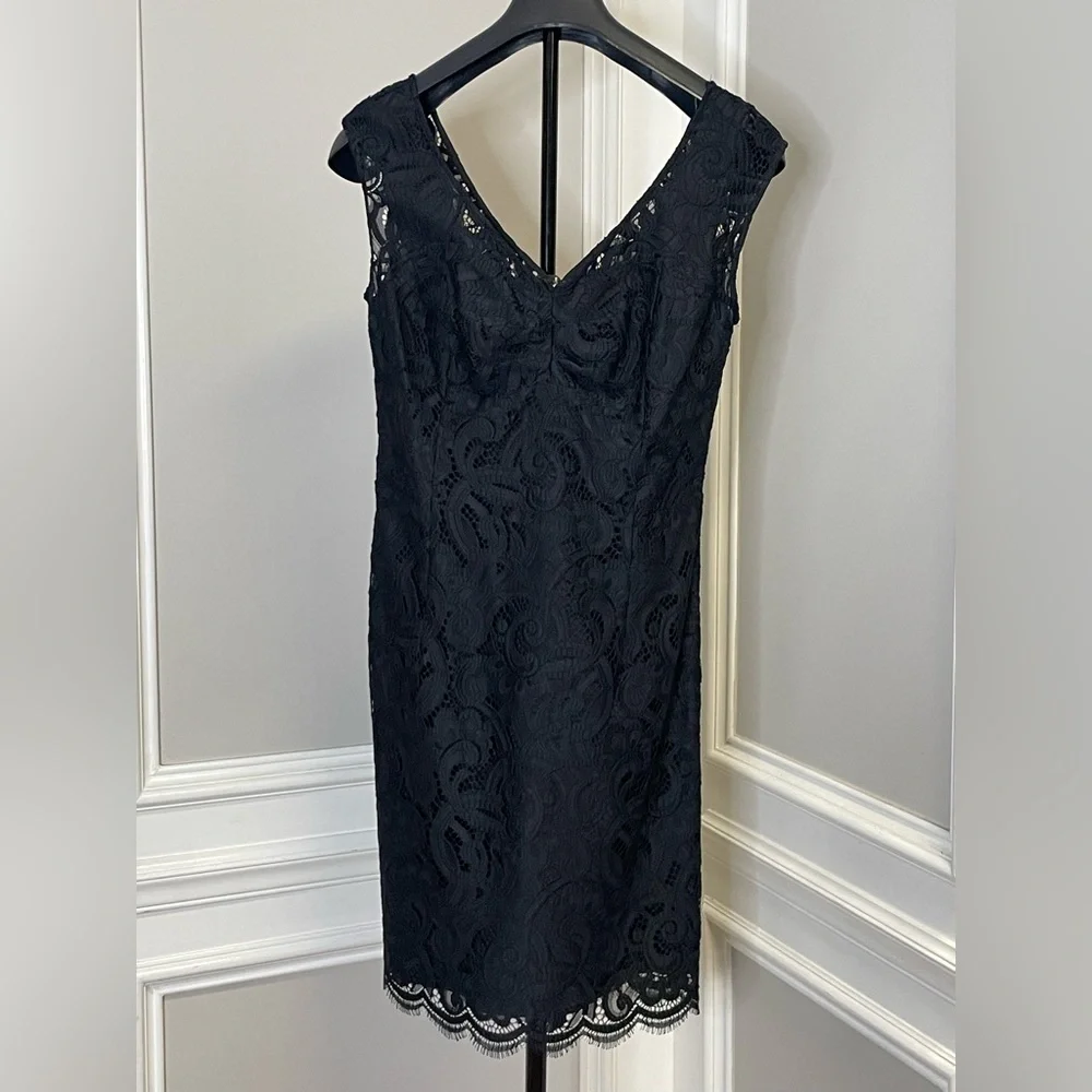 Lilly Pulitzer Black Lace Midi Dress - Picture 1 of 5